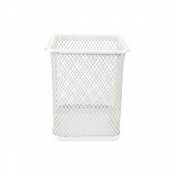 Kubek na długopisy siatka kwadrat perłowy LEVIATAN