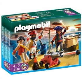 PLAYMOBIL Dowództwo pira tów z arsenałembroni