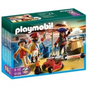 PLAYMOBIL Dowództwo pira tów z arsenałembroni