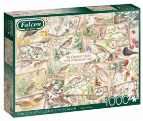 Puzzle 1000 Falcon Pocztówki z ptakami G3