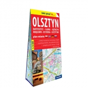 Olsztyn, Bartoszyce, Iława, Kętrzyn, Mrągowo, Ostróda, Szczytno - papierowy plan miasta 1:15 000