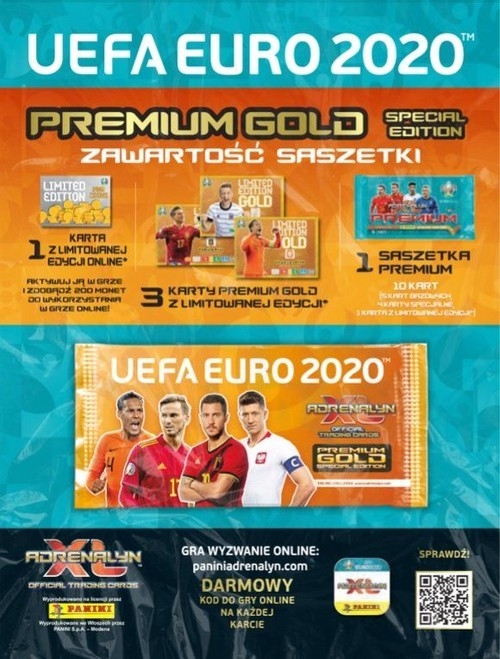 Karty UEFA Euro 2020 Premium Gold