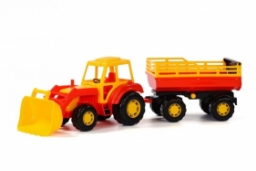 Altaj, traktor z przyczepą Nr2 i łyżką (35363)