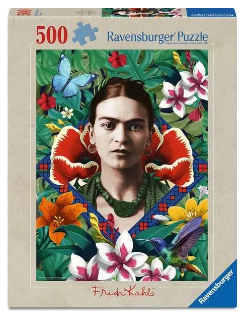 Ravensburger, Puzzle 500: Frida Kahlo - Kwitnąca wyobraźnia (12001736)