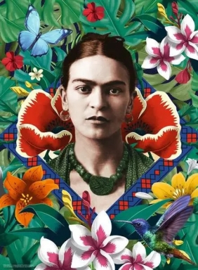 Ravensburger, Puzzle 500: Frida Kahlo - Kwitnąca wyobraźnia (12001736)