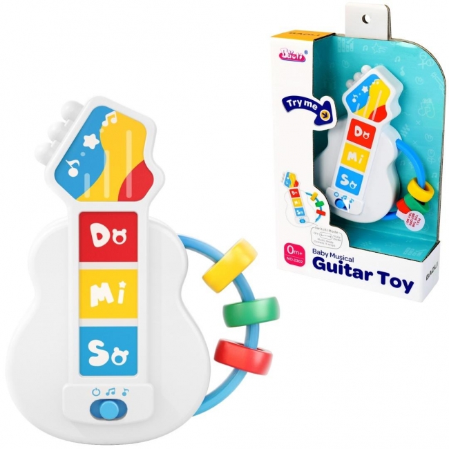 Gitara grzechotka muzyczna dla malucha