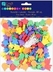 Koraliki z pianki Kwiatki 108 szt
