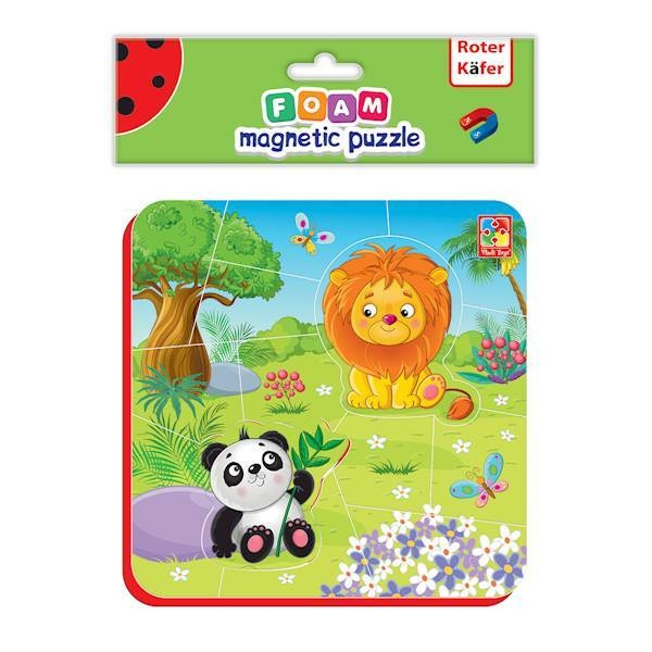 Puzzle magnetyczne piankowe - Zoo (RK5010-04)