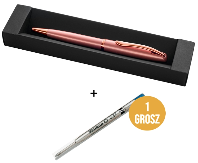 <img src='https://webimage.pl/pics/364/0/d1000000000364.png' style='height:440px' /> Długopis Jazz Noble Elegance Rose Gold + wkład