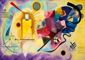 Bluebird Puzzle 1000: Żółty, czerwony, niebieski, Kandinsky (60036)