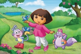 Dora z ptaszkami Puzzle Maxi 20 - <br />