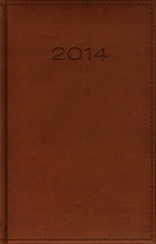 Kalendarz 2014 B6 41D Brązowy dzienny - <br />