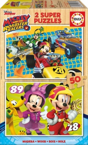 Puzzle 2x50 elementów Mickey i Raźni Rajdowcy (17236)