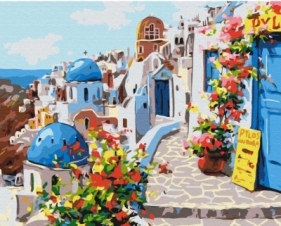 Malowanie po numerach - Santorini 40x50cm