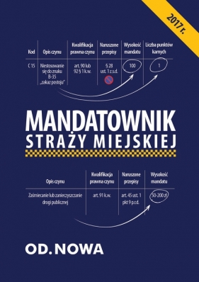 Mandatownik dla Straży Miejskiej