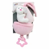 Pozytywka piesek New Baby biały 18 cm (5006d)