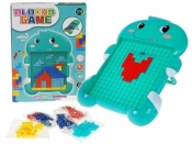 Układanka z klocków wtykanka dinozaur