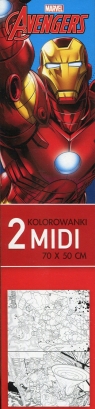 Kolorowanka midi Avengers