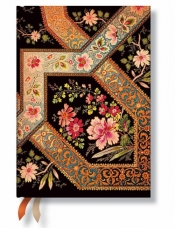 Kalendarz 2014-2015 Filigree Floral Ebony Midi Horizontal - <br />