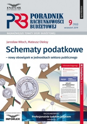 Schematy podatkowe nowy obowiązek w jednostkach sektota publicznego - Jarosław Włoch, Mateusz Oleksy