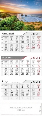 Kalendarz 2021 Trójdzielny Klif CRUX