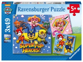 Ravensburger, Puzzle 3x49: Psi Patrol - Kosmiczne Pieski (8036)