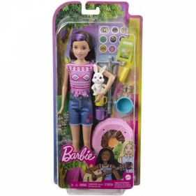 Barbie: Zestaw - Kemping Skipper i zwierzątko (HDF69/HDF71)