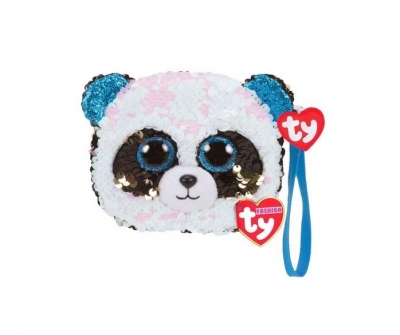 Cekinowa torba na nadgarstek - Panda (95236)