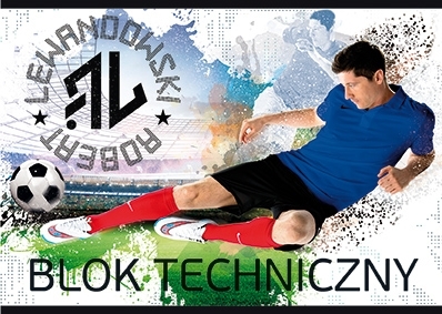 Blok techniczny A4 10k Robert Lewandowski