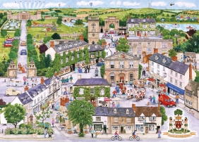 Gibsons, Puzzle 1000: Woodstock, Oxfordshire - Anglia (G6236) - Benton Linda