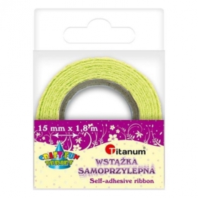 Wstążka koronka bawełniana samoprzylepna 15 mm 1,8 m - Limonkowy (373254)