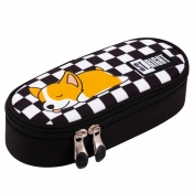 Piórnik saszetka z klapką - Sleepy Corgi