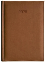 Kalendarz 2025 A4 dzienny Vivella brązowy