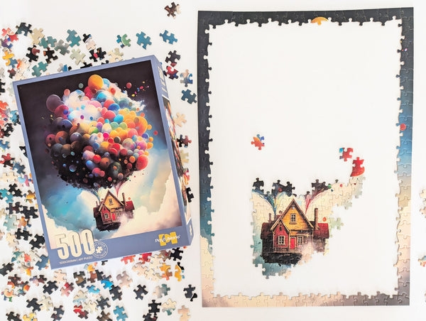 Puzzle - Latający domek, 500el.