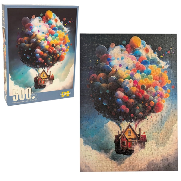 Puzzle - Latający domek, 500el.