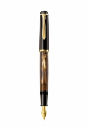 Zestaw: Pióro wieczne Pelikan Classic Marble M200/F - brązowe + Notatnik Oxford Signature A5/80K