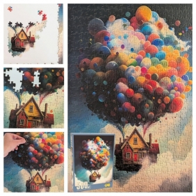Puzzle - Latający domek, 500el.