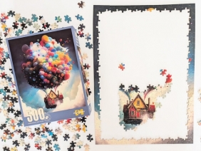 Puzzle - Latający domek, 500el.