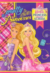 Zeszyt A5 Barbie w 3 linie 16 kartek linia dwukolorowa pretty princess - <br />