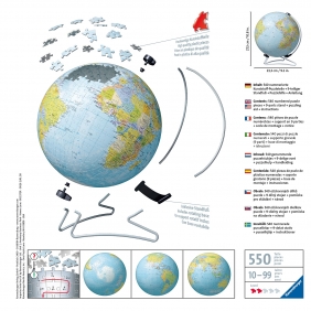 Ravensburger, Puzzle 3D: Dziecinny globus (12436)