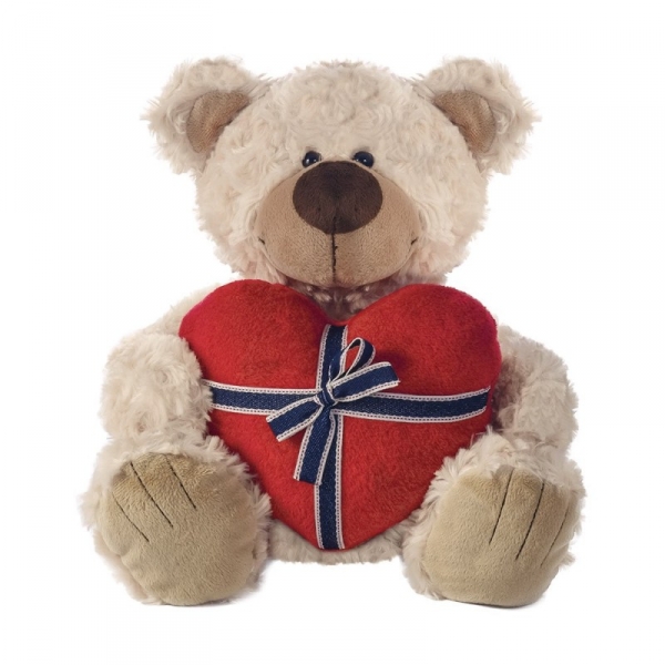 Miś Spencer z sercem ecru 20 cm (GXP-576837)