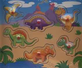 Układanka drewniana Dinozaury