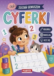 Zostań geniuszem Cyferki z naklejkami - Katarzyna Salamon
