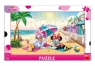 Puzzle 15 ramkowe Myszka Minnie Na plaży
