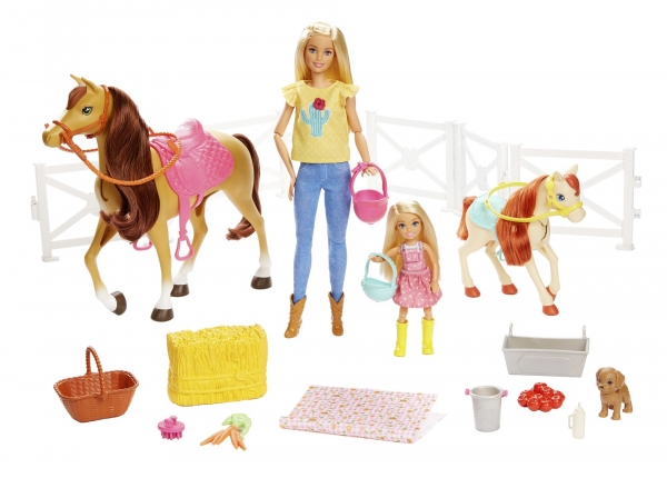 Barbie: Stadnina koni - zestaw (FXH15) (Uszkodzone opakowanie)
