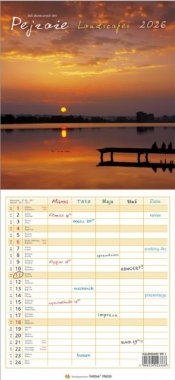 Kalendarz 2026 wieloplanszowy wąski - Pejzaże