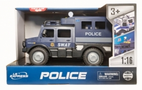 Pojazd wóz policyjny ze światłem i dźwiękiem