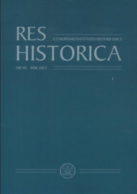 Res Historica T.40 - Opracowanie zbiorowe