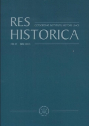 Res Historica T.40 - Opracowanie zbiorowe