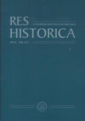 Res Historica T.40 - Praca zbiorowa